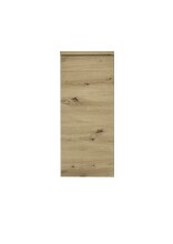 Hängeschrank >Memphis< Grau / Artisan Eiche Dekor - 30x70x23cm (BxHxT)