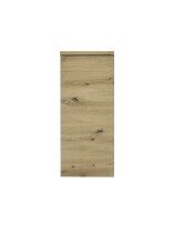 Hängeschrank >Memphis< Grau / Artisan Eiche Dekor - 30x70x23cm (BxHxT)