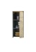Hängeschrank >Memphis< Grau / Artisan Eiche Dekor - 30x70x23cm (BxHxT)