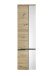 Hängeschrank >Memphis< Grau / Artisan Eiche Dekor - 50x176x31cm (BxHxT)