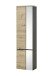 Hängeschrank >Memphis< Grau / Artisan Eiche Dekor - 50x176x31cm (BxHxT)