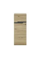 Badkommode >Memphis< Grau / Artisan Eiche Dekor -...