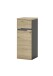 Badkommode >Memphis< Grau / Artisan Eiche Dekor - 30x74x31cm (BxHxT)