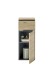 Badkommode >Memphis< Grau / Artisan Eiche Dekor - 30x74x31cm (BxHxT)