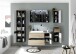 Badkommode >Memphis< Grau / Artisan Eiche Dekor - 30x74x31cm (BxHxT)