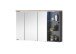 Badezimmer-Set >Memphis< (5-tlg. ) Grau / Artisan Eiche Dekor - 230x176x53 (BxHxT)