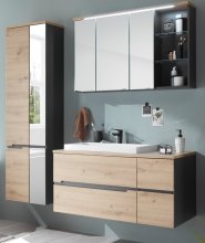 Badezimmer-Set >Memphis< (3-tlg. ) Grau / Artisan...