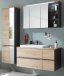 Badezimmer-Set >Memphis< (3-tlg. ) Grau / Artisan Eiche Dekor - 180x176x53 (BxHxT)