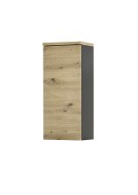 Badezimmer-Set >Memphis< (4-tlg. ) Grau / Artisan Eiche Dekor - 160x176x53 (BxHxT)