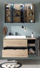 Badezimmer-Set >Memphis< (2-tlg. ) Grau / Artisan...