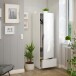 Kleiderschrank >GARONA< 1 Tür, 1 Schublade, in Weiß - 50x170x51 (BxHxT)