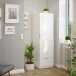 Kleiderschrank >GARONA< 1 Tür, 1 Schublade, in Weiß - 50x170x51 (BxHxT)