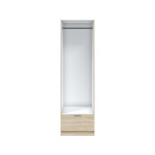 Kleiderschrank >GARONA< 1 Tür, 1 Schublade, Canadian Eiche Dekor - 50x170x51 (BxHxT)
