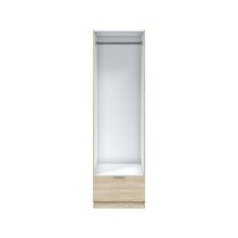 Kleiderschrank >GARONA< 1 Tür, 1 Schublade, Canadian Eiche Dekor - 50x170x51 (BxHxT)