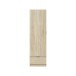 Kleiderschrank >GARONA< 1 Tür, 1 Schublade, Canadian Eiche Dekor - 50x170x51 (BxHxT)