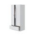Kleiderschrank >GARONA< 2 Türen, 1 Schublade, in Weiß - 80x170x51 (BxHxT)