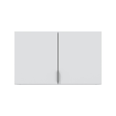 Schrankaufsatz >GARONA< 2 Türen, in Weiß - 80x49x51 (BxHxT)