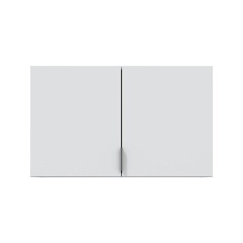 Schrankaufsatz >GARONA< 2 Türen, in Weiß - 80x49x51 (BxHxT)
