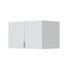 Schrankaufsatz >GARONA< 2 Türen, in Weiß - 80x49x51 (BxHxT)