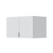 Schrankaufsatz >GARONA< 2 Türen, in Weiß - 80x49x51 (BxHxT)