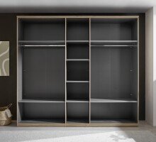 Drehtürenschrank >Danao< 5 Türen, Mauvella Oak / Kashmir - 250,8x227,7x60 (BxHxT)