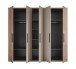 Drehtürenschrank >Danao< 5 Türen, Mauvella Oak / Kashmir - 250,8x227,7x60 (BxHxT)