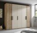 Drehtürenschrank >Danao< 5 Türen, Mauvella Oak / Kashmir - 250,8x227,7x60 (BxHxT)