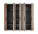 Drehtürenschrank >Danao< 5 Türen, Mauvella Oak / Kashmir - 250,8x227,7x60 (BxHxT)