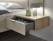 Bettanlage >Danao< in Mauvella Oak/Kashmir, Dekor - 285,4x96x207,6cm (BxHxT)