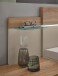 Bettanlage >Danao< in Mauvella Oak/Kashmir, Dekor - 285,4x96x207,6cm (BxHxT)