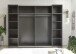 Dreh-/Schwebetürenschrank >Daria< 10 Böden, Viking Oak  / Graphit - 267x210x60,4 (BxHxT)