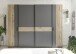 Dreh-/Schwebetürenschrank >Daria< 10 Böden, Viking Oak  / Graphit - 267x210x60,4 (BxHxT)