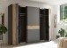 Dreh-/Schwebetürenschrank >Daria< 10 Böden, Viking Oak  / Graphit - 267x210x60,4 (BxHxT)