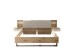 Bettanlage >Daria< Liegefl. 180x200cm, Viking Oak hell / Weiß - 297,6x98,8x222,4 (BxHxT)