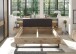 Bettanlage >Daria< Liegefl. 180x200cm, Viking Oak / Graphit - 297,6x98,8x222,4cm (BxHxT)