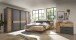 Bettanlage >Daria< Liegefl. 180x200cm, Viking Oak / Graphit - 297,6x98,8x222,4cm (BxHxT)
