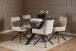 Schalenstuhl >Eddie< (2er-Set) drehbar, Bezug beige, Spidergestell - 59x81x56 (BxHxT)