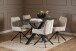 Schalenstuhl >Eddie< (2er-Set) drehbar, Bezug beige, Spidergestell - 59x81x56 (BxHxT)
