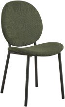 Essgruppe >Wilma< (5-teilig) waldgrün Wildeiche Dekor - 120x75x80 (BxHxT)
