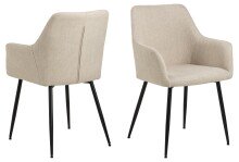 Essgruppe >Cadiz< (5-teilig) beige Eiche Dekor - 75x120 (HxD)