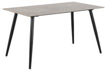Essgruppe >Wicklow< (5-teilig) dunkelgrau / Batis grau - 140x75x80 (BxHxT)