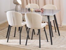 Essgruppe >Wicklow< (5-teilig) beige / Batis grau -...