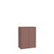 Kommode >ALICE SPRINGS< 2 Türen, push to open, terrakottafarbig - 74,5x99,1x41,5cm (BxHxT)