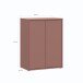 Kommode >ALICE SPRINGS< 2 Türen, push to open, terrakottafarbig - 74,5x99,1x41,5cm (BxHxT)