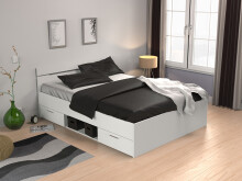 Stauraumbett >Lorenzo< - 144,5x74,2x204,3cm (BxHxT)