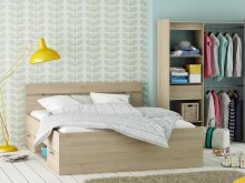 Stauraumbett >Lorenzo< - 144,5x74,2x204,3cm (BxHxT)