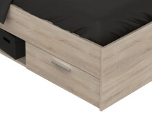 Stauraumbett >Lorenzo< - 144,5x74,2x204,3cm (BxHxT)