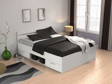 Stauraumbett >Lorenzo< - 144,5x74,2x204,3cm (BxHxT)