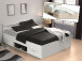Stauraumbett >Lorenzo< - 144,5x74,2x204,3cm (BxHxT)