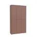Schuhschrank >ALICE SPRINGS< 6 Türen, push to open, terrakottafarbig - 109,2x191,9x34,9cm (BxHxT)